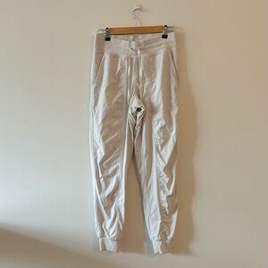 Lululemon Dance Studio Mid Rise Jogger Full Length Lined 6 Bone? Ivory